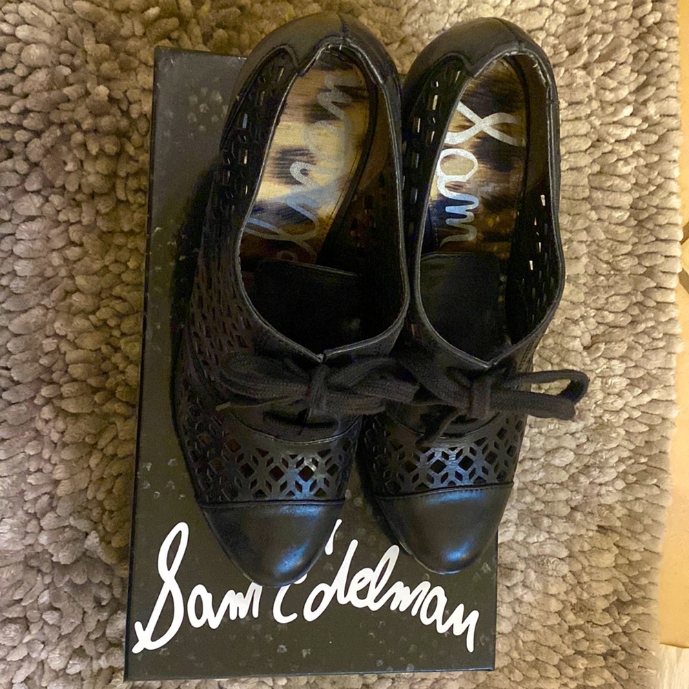 Sam Edelman Sawyer blk Vacheta heels